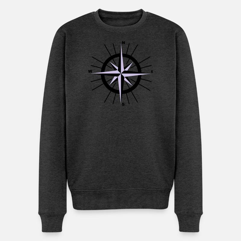 Compass nautique - Pull Premium bio Homme - anthracite chiné