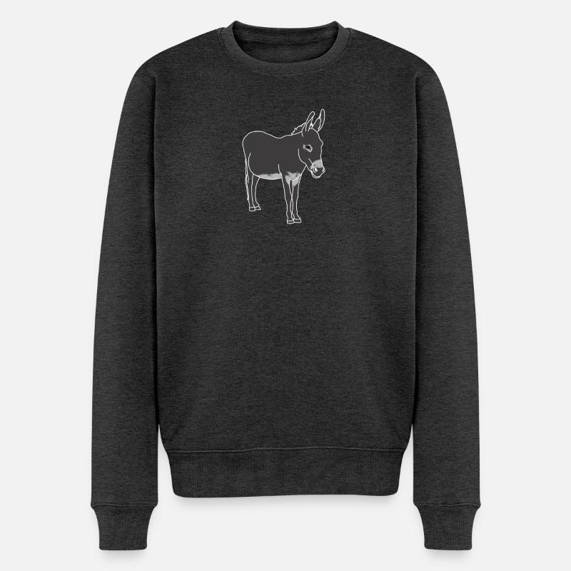 baudet - Pull Premium bio Homme - anthracite chiné