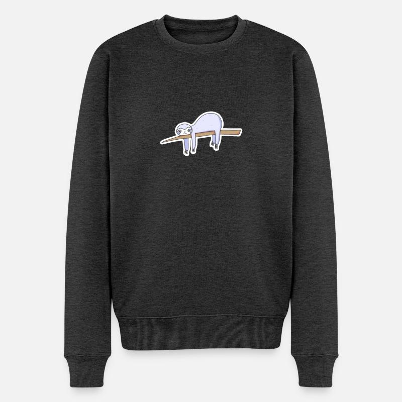 indolence - Pull Premium bio Homme - anthracite chiné