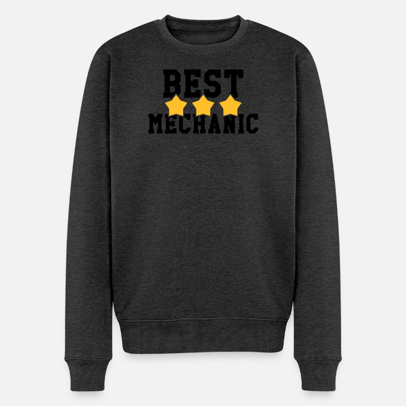 Best Mechanic - Männer Premium Bio Pullover - Anthrazit meliert