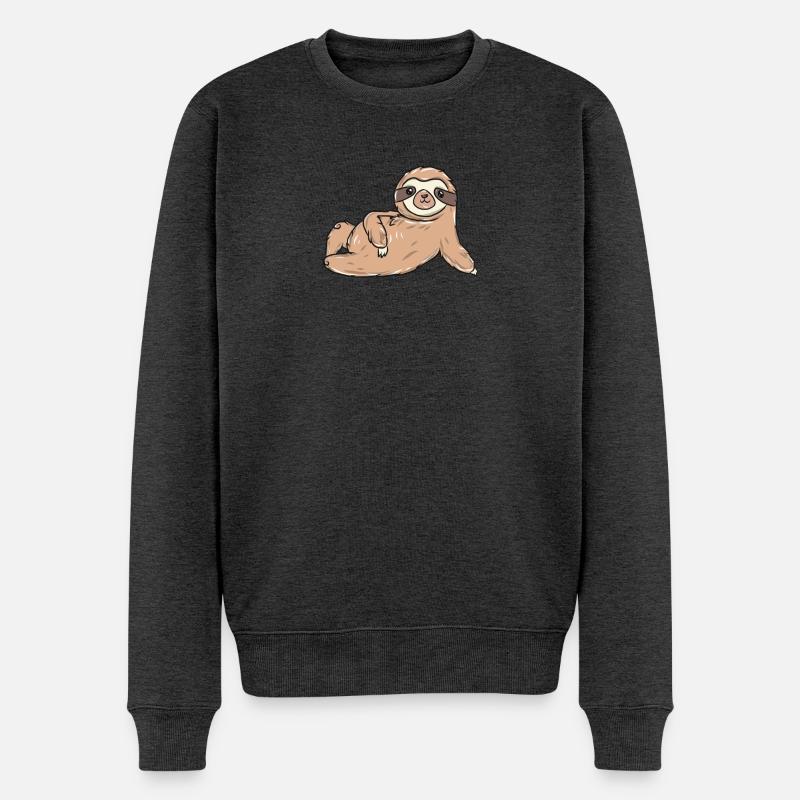 indolence - Pull Premium bio Homme - anthracite chiné