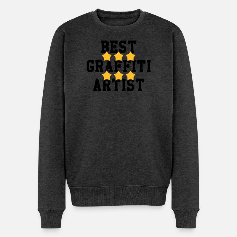 Graffiti / Tag / Writer / Street Art - Pull Premium bio Homme - anthracite chiné