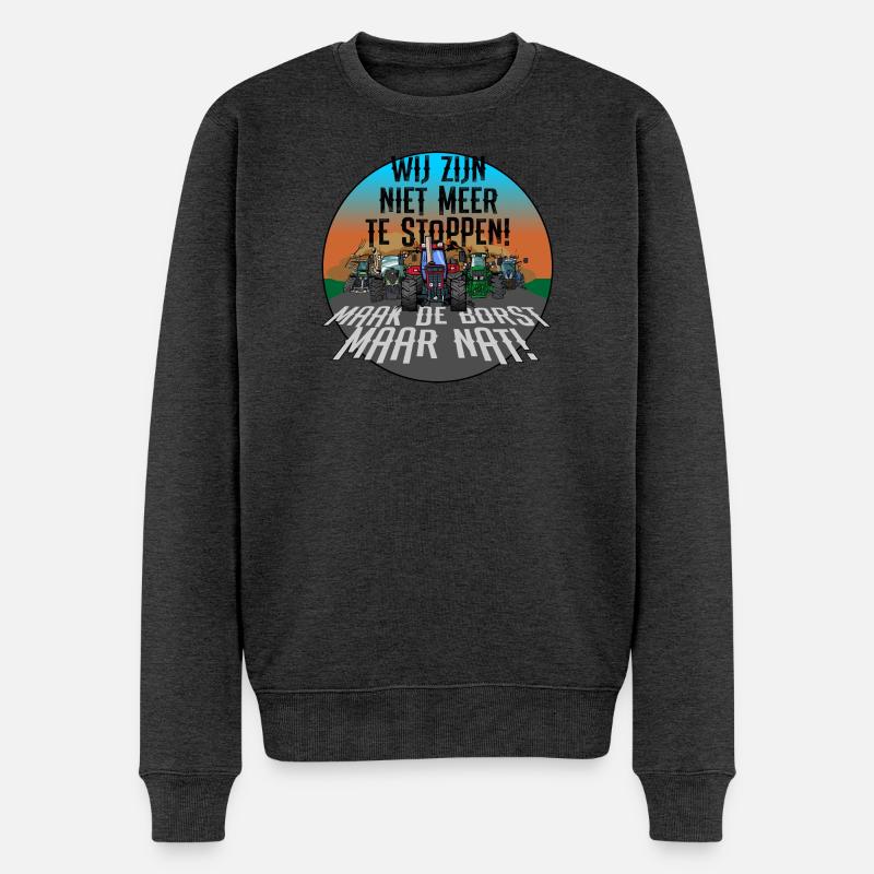 Wir sind nicht aufzuhalten - Männer Premium Bio Pullover - Anthrazit meliert