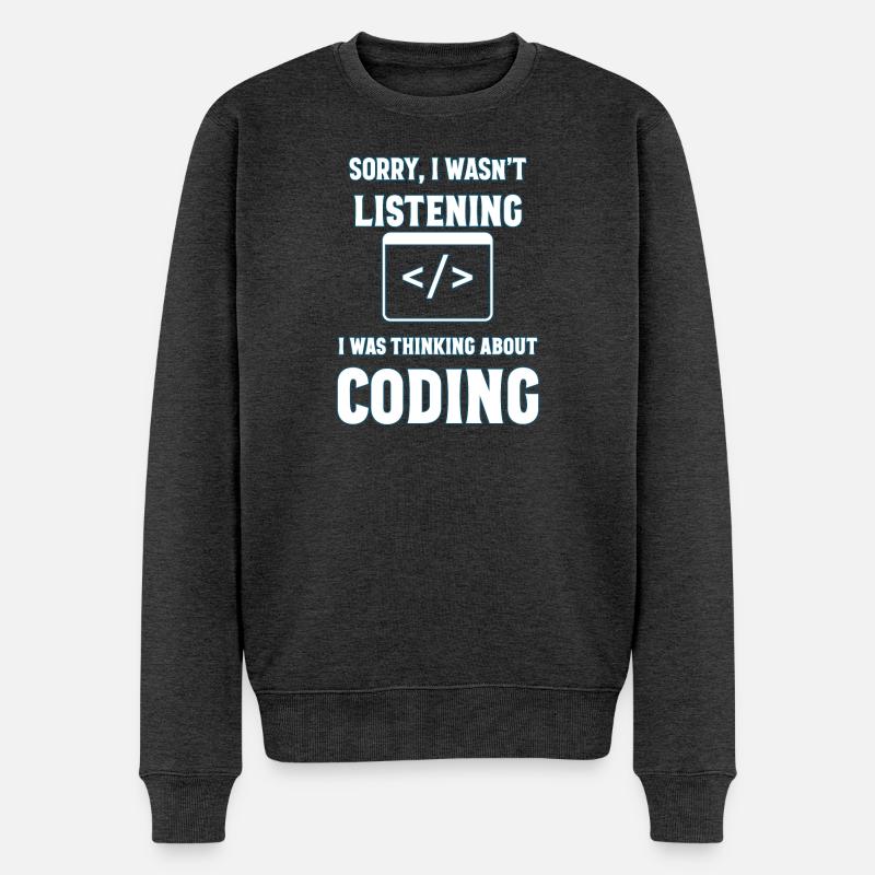 Programmieren Geschenk - Männer Premium Bio Pullover - Anthrazit meliert