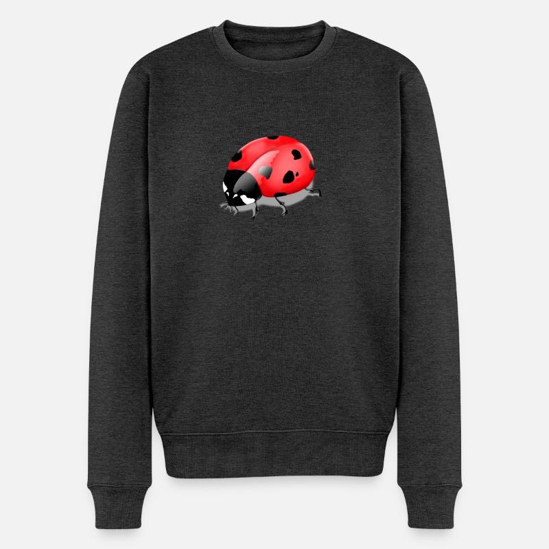 Insekt Print - Männer Premium Bio Pullover - Anthrazit meliert