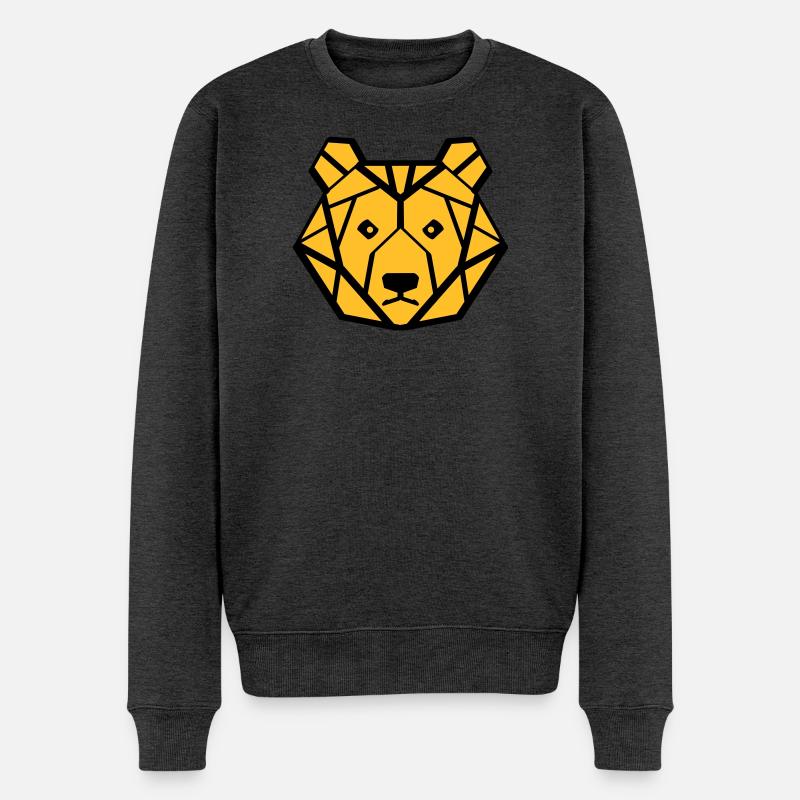 ours - Pull Premium bio Homme - anthracite chiné