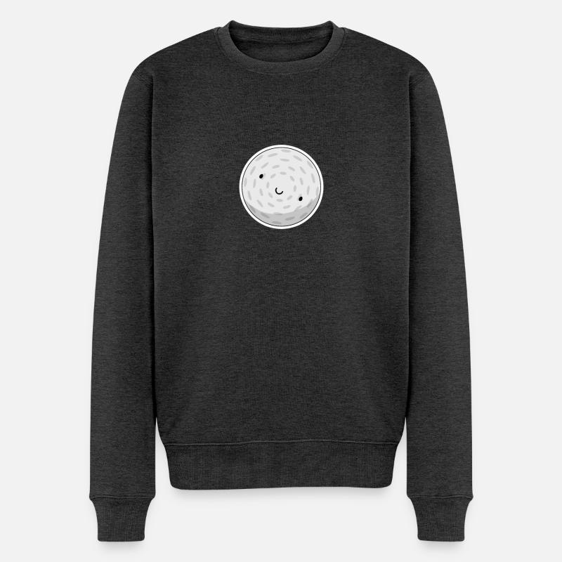 Golf Ball - Männer Premium Bio Pullover - Anthrazit meliert
