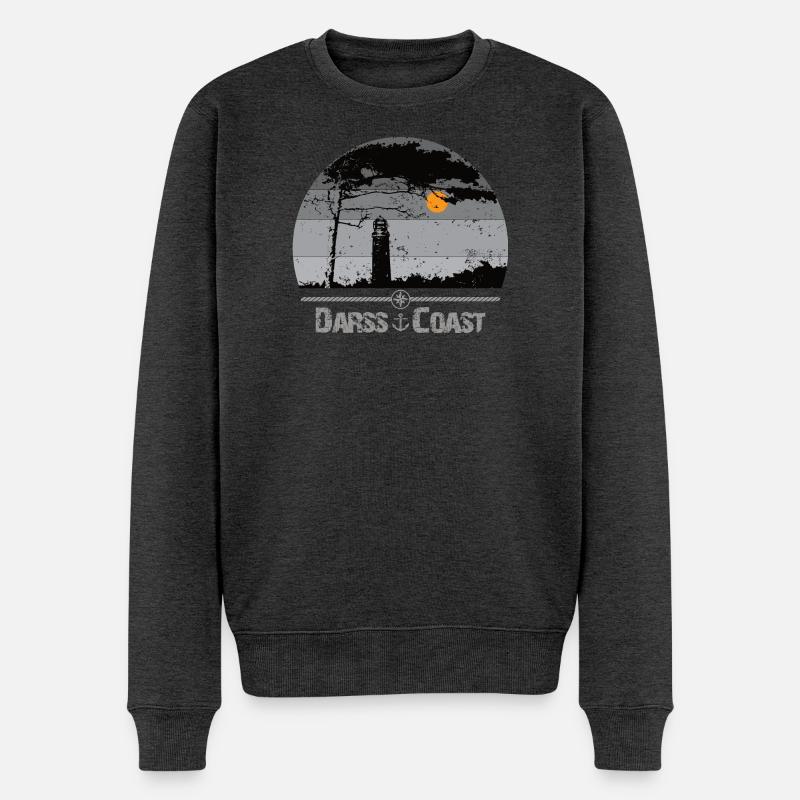 Darss Coast - Halbinsel Darss - Pull Premium bio Homme - anthracite chiné