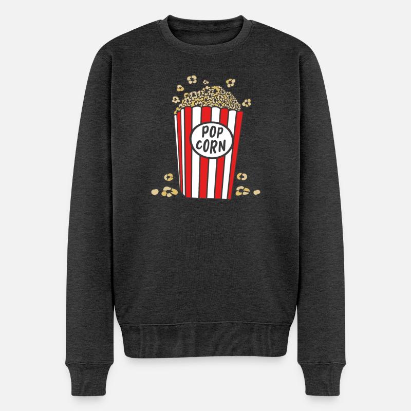 Pop-corn - Pull Premium bio Homme - anthracite chiné