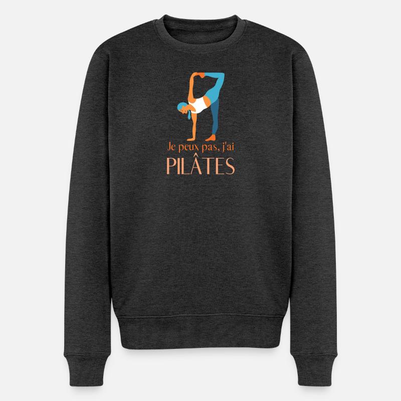 Pilates - Pull Premium bio Homme - anthracite chiné