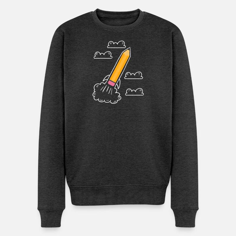 Premier jour d’école Début d’école - Pull Premium bio Homme - anthracite chiné