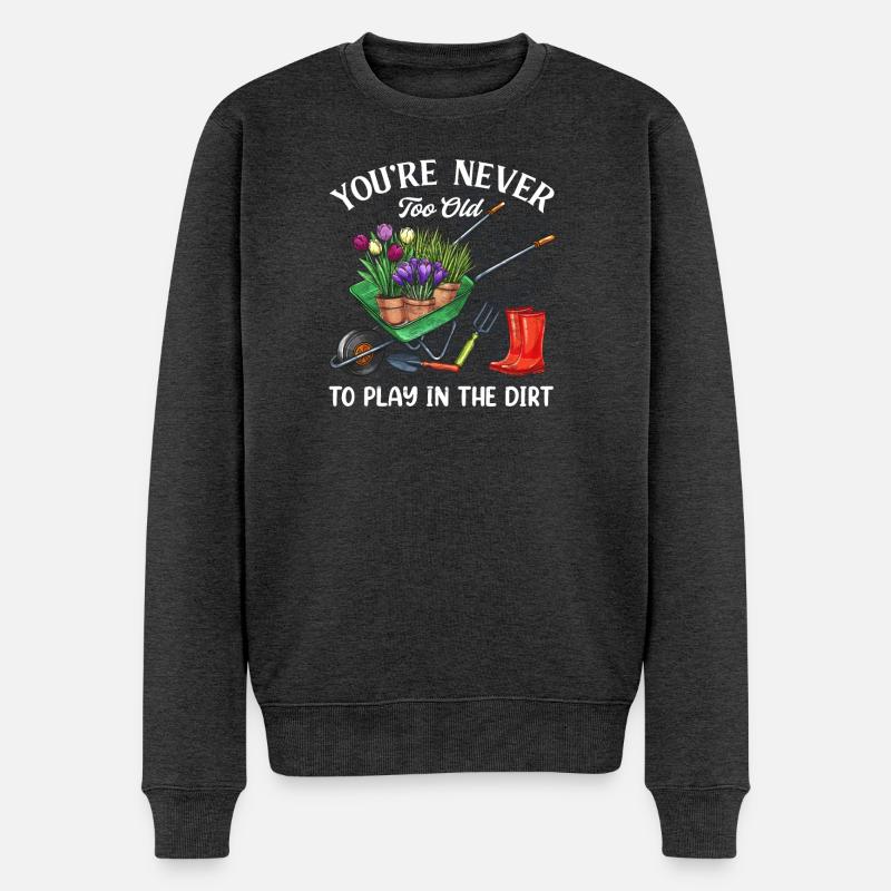 Garten Gärtner - Männer Premium Bio Pullover - Anthrazit meliert