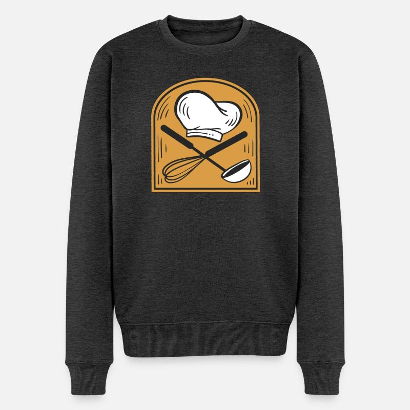 Cuire - Pull Premium bio Homme - anthracite chiné