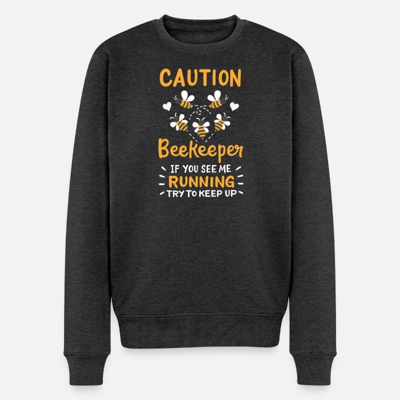 Imker Imkerei Bienenzüchter - Männer Premium Bio Pullover - Anthrazit meliert