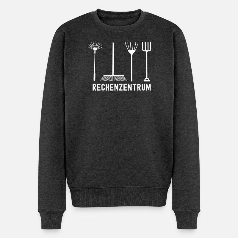 Rechenzentrum Gärtner Natur Landschaftsgärtner Ges - Männer Premium Bio Pullover - Anthrazit meliert