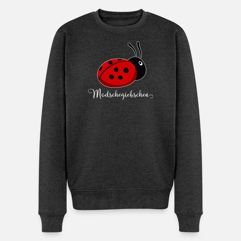 Modschegiebchen Ladybug Saxon Gift Idea - Men's Premium Organic Jumper - heather anthracite