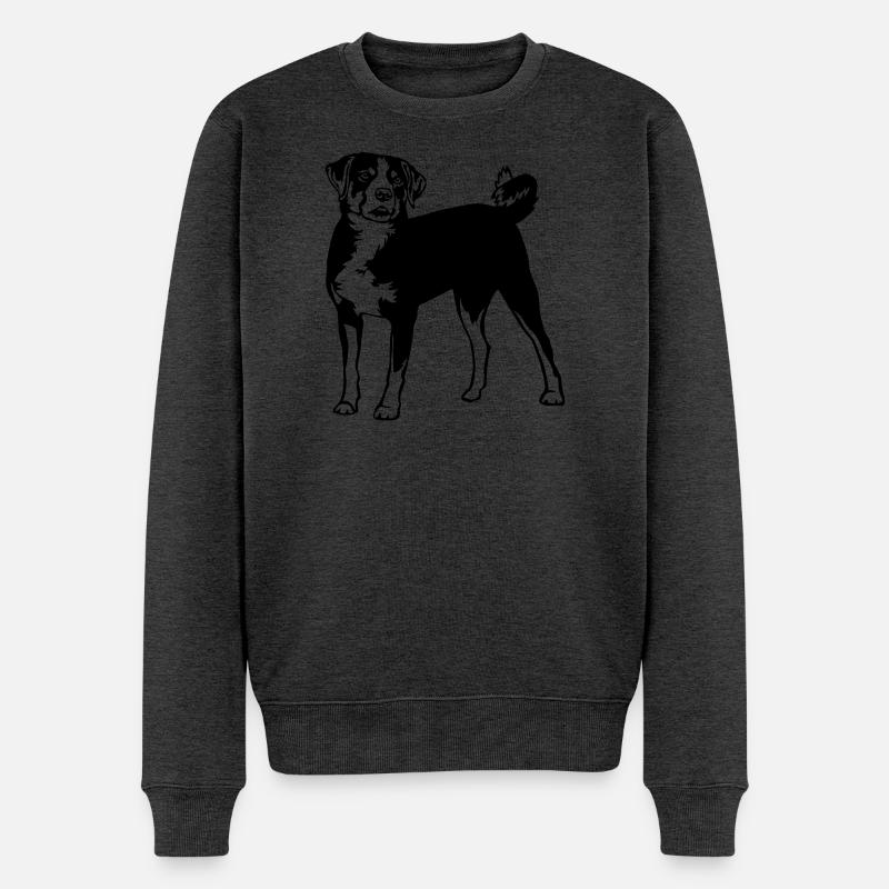 Appenzeller Sennenhund - Männer Premium Bio Pullover - Anthrazit meliert