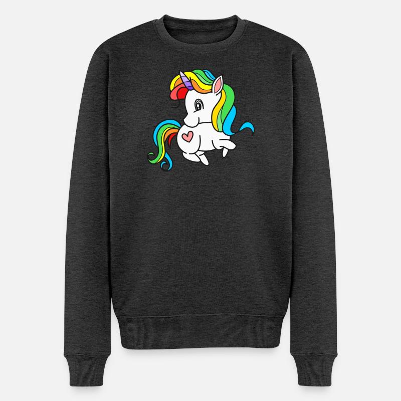 Licornes Licorne - Pull Premium bio Homme - anthracite chiné