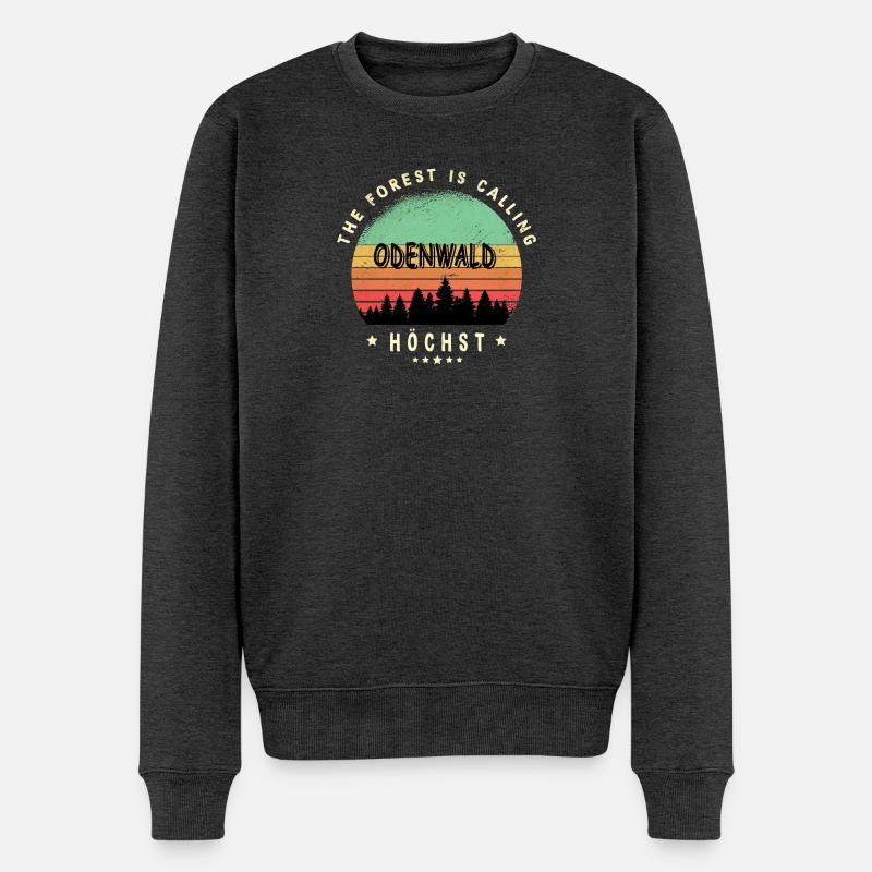Höchst Odenwald Design - Männer Premium Bio Pullover - Anthrazit meliert
