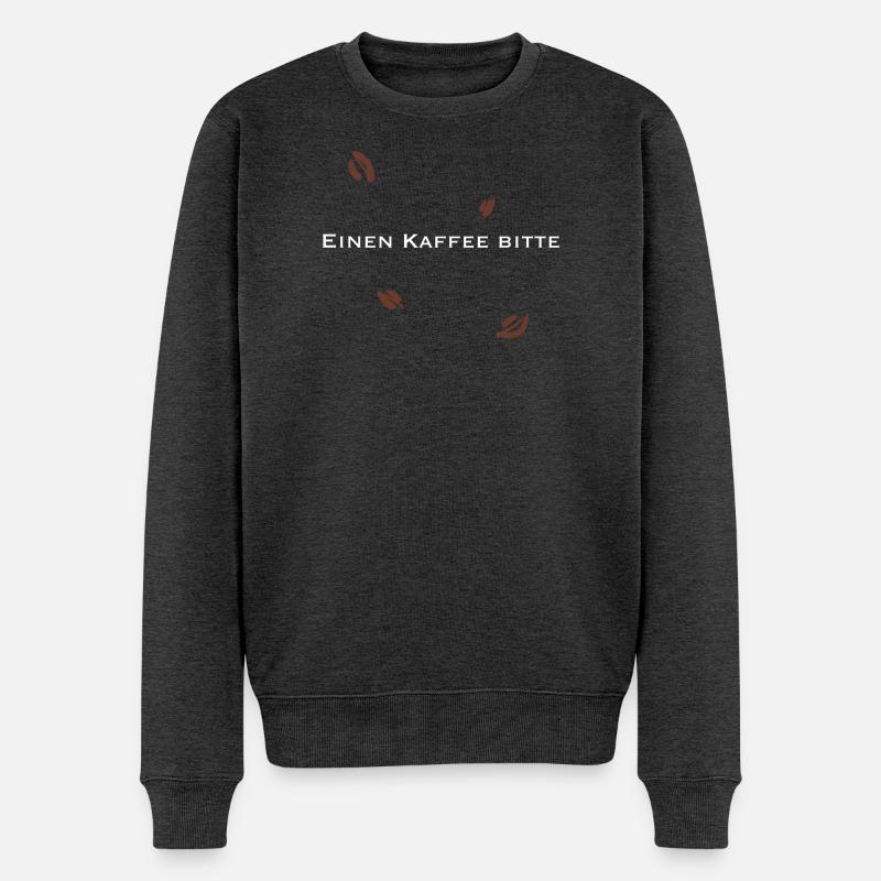 IMG 7179 - Männer Premium Bio Pullover - Anthrazit meliert