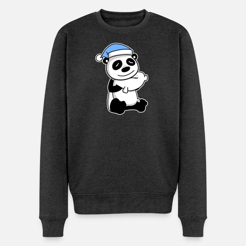 Panda Bébé - Pull Premium bio Homme - anthracite chiné