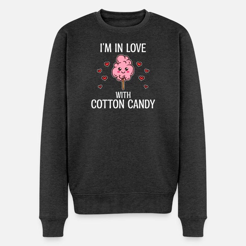 Candy Sugar Statement Bonbons Délicieux - Pull Premium bio Homme - anthracite chiné