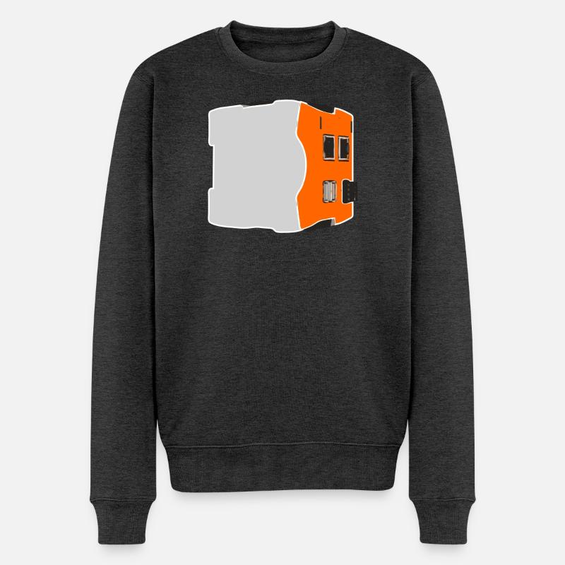 RevPi Shirt - Männer Premium Bio Pullover - Anthrazit meliert