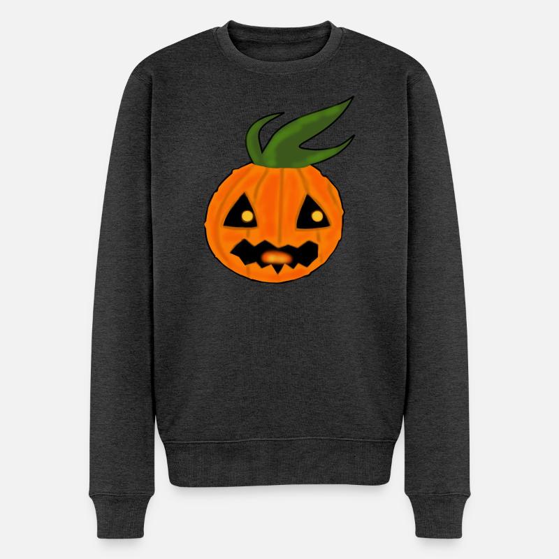 Halloween Kostüm Halloweenparty Geschenk - Männer Premium Bio Pullover - Anthrazit meliert