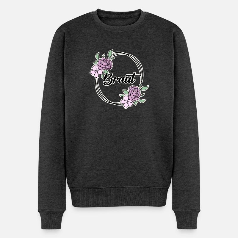 Braut Junggesellinnenabschied - Männer Premium Bio Pullover - Anthrazit meliert