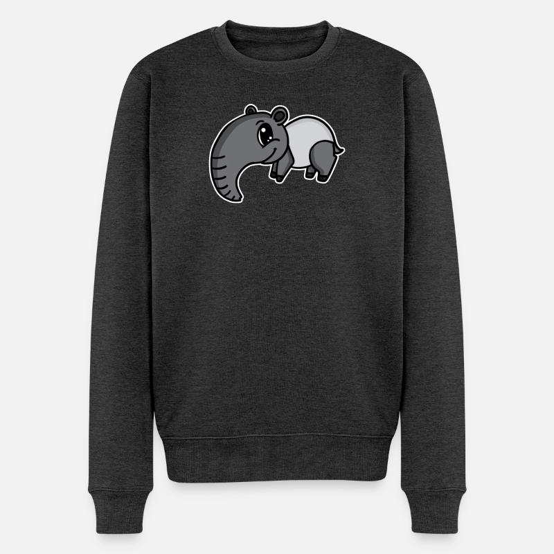 tapire tapire - Pull Premium bio Homme - anthracite chiné