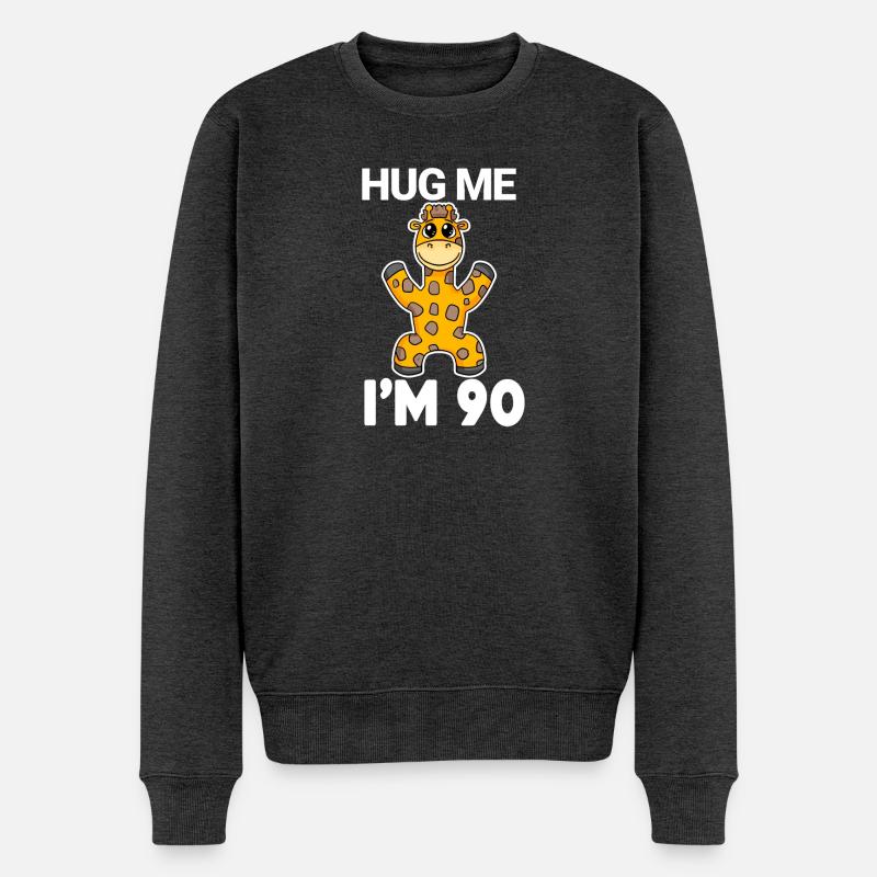90 ans - 90 ans - Embrace - Pull Premium bio Homme - anthracite chiné