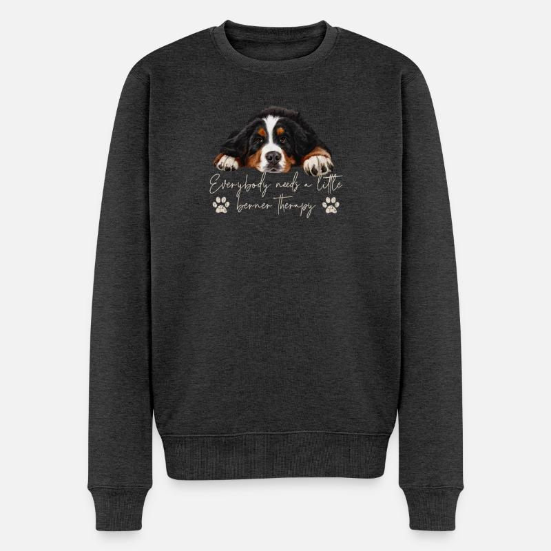 Bouvier bernois - Pull Premium bio Homme - anthracite chiné