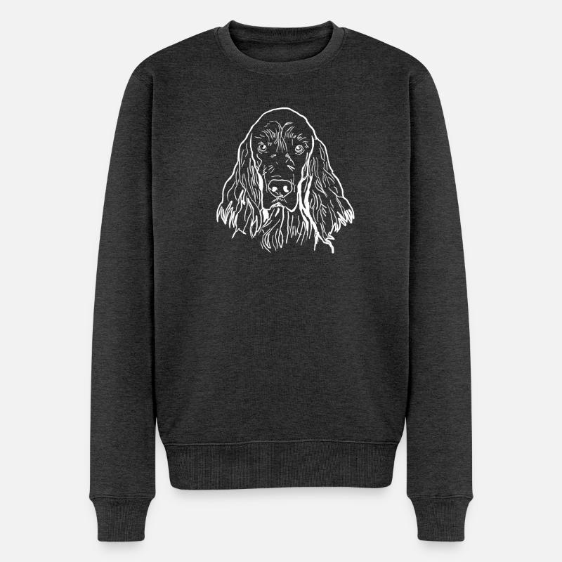 Irish Setter - Männer Premium Bio Pullover - Anthrazit meliert
