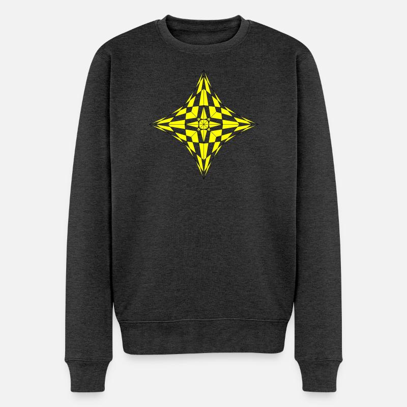 Étoile dans Astroid - Pull Premium bio Homme - anthracite chiné