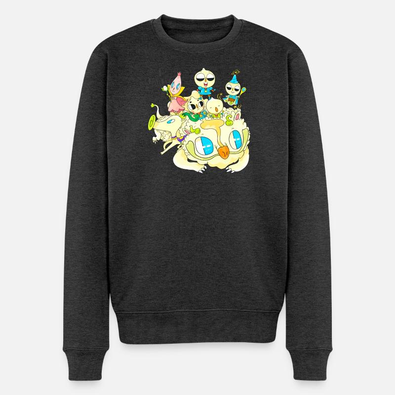 Zwiebelteam - Männer Premium Bio Pullover - Anthrazit meliert