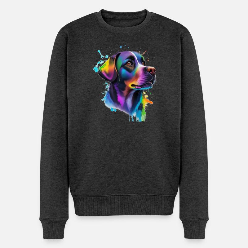 Labrador - Pull Premium bio Homme - anthracite chiné