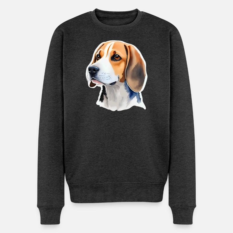 Beagle - Pull Premium bio Homme - anthracite chiné
