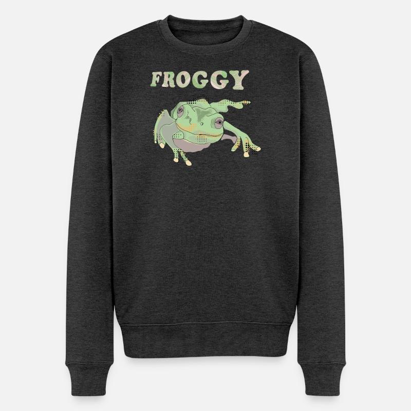 Froggie - Pull Premium bio Homme - anthracite chiné