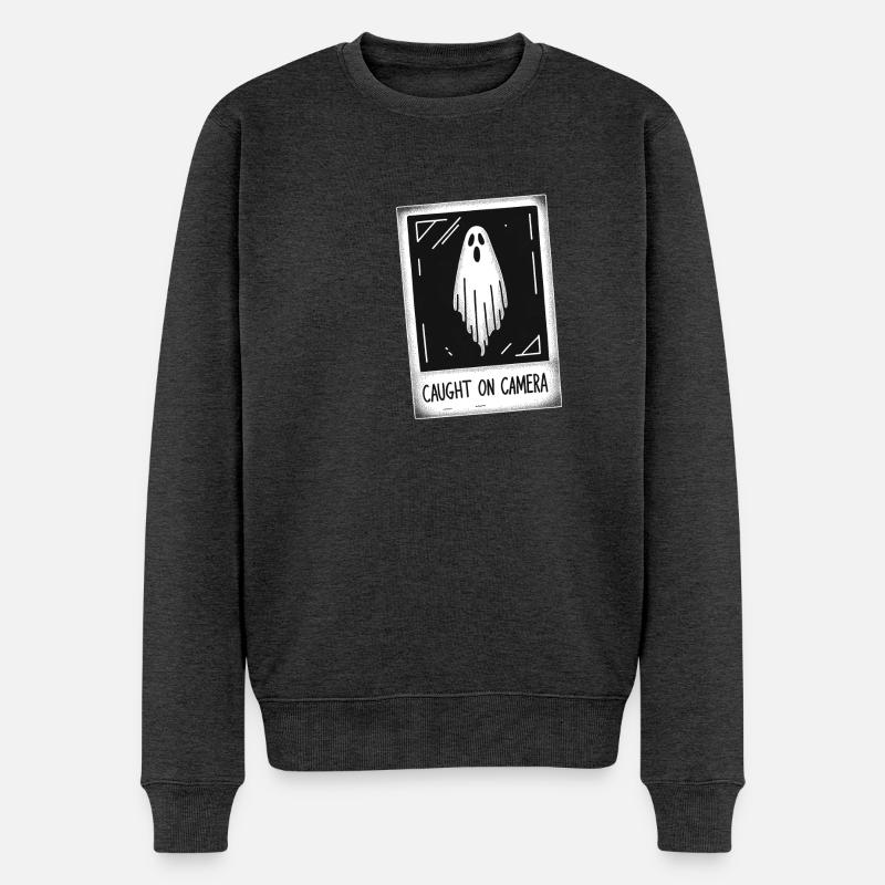 Foto Geist - Männer Premium Bio Pullover - Anthrazit meliert