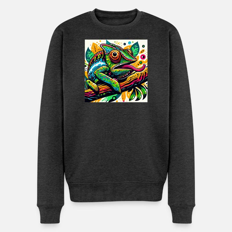 Caméléon - Pull Premium bio Homme - anthracite chiné