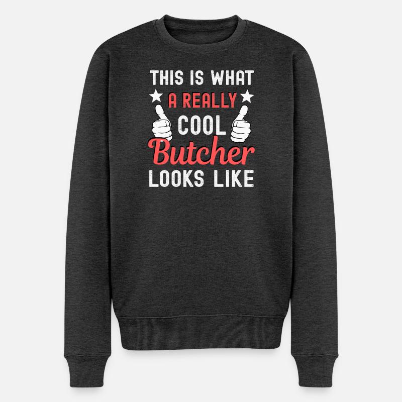 Boucher Boucher - Pull Premium bio Homme - anthracite chiné