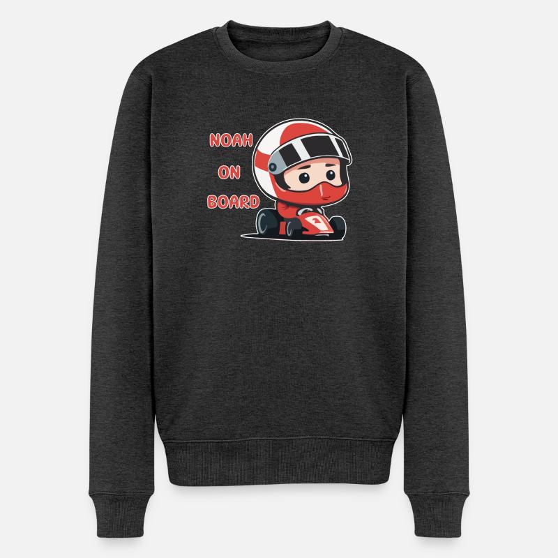Noah à bord - Pull Premium bio Homme - anthracite chiné