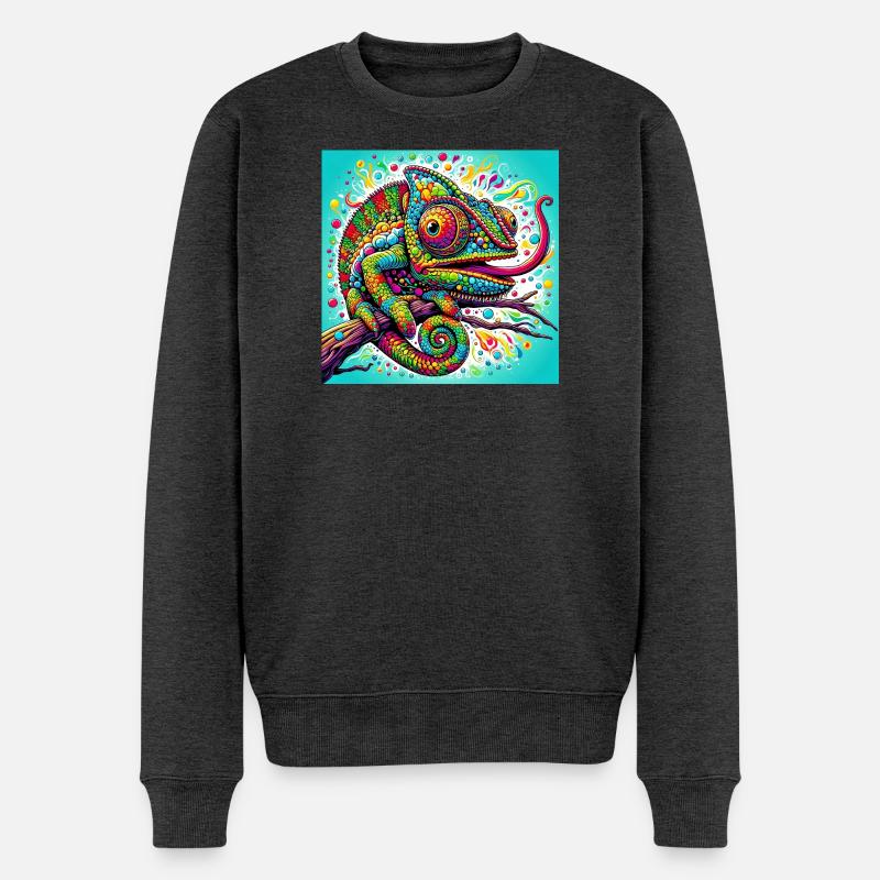 Caméléon - Pull Premium bio Homme - anthracite chiné