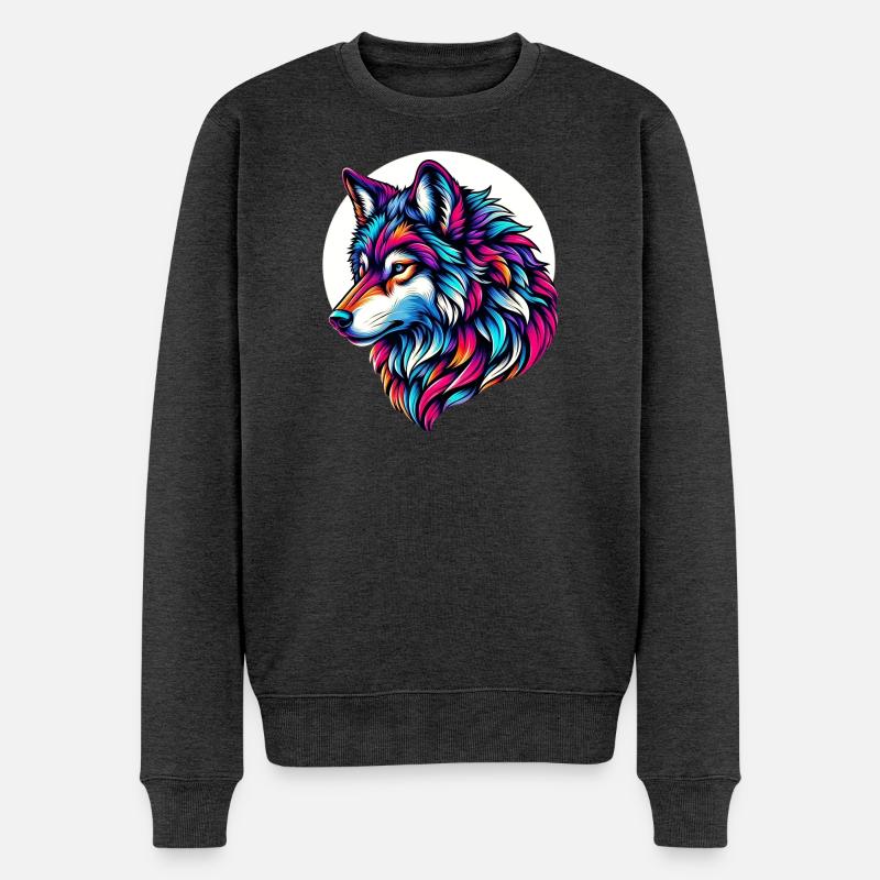 Loup - Pull Premium bio Homme - anthracite chiné
