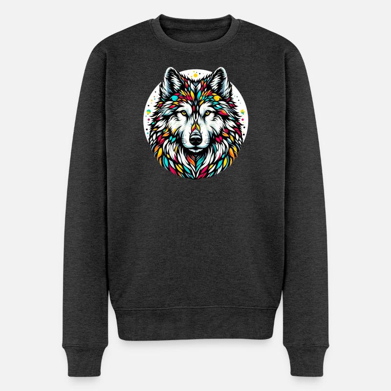 Loup - Pull Premium bio Homme - anthracite chiné