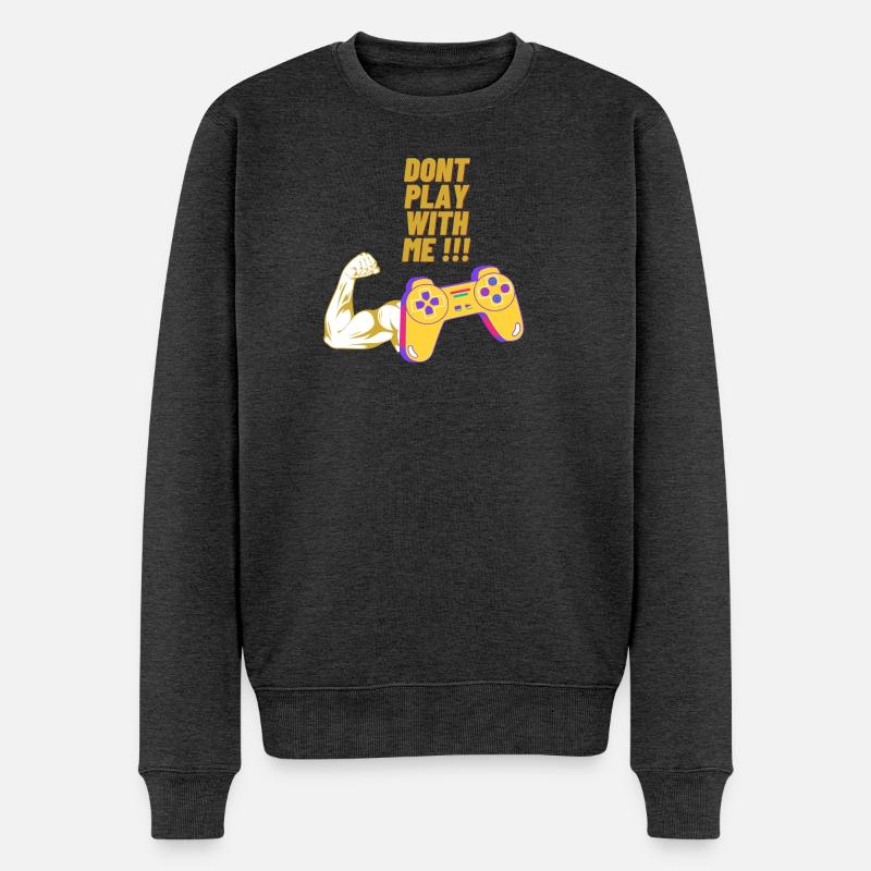 Jeu sur 2 - Pull Premium bio Homme - anthracite chiné