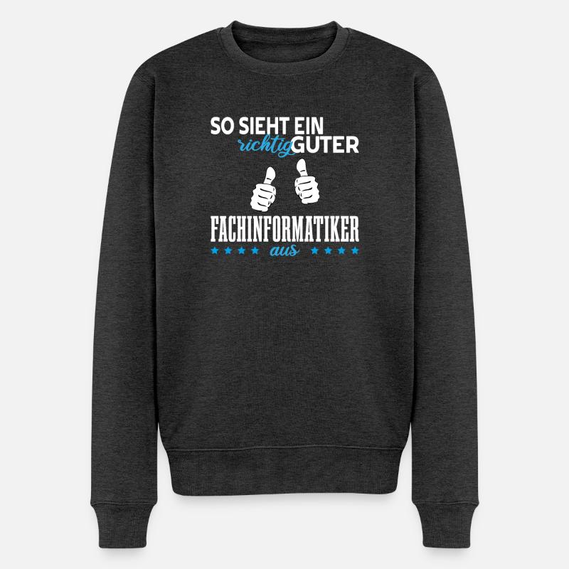 Fachinformatiker - Männer Premium Bio Pullover - Anthrazit meliert