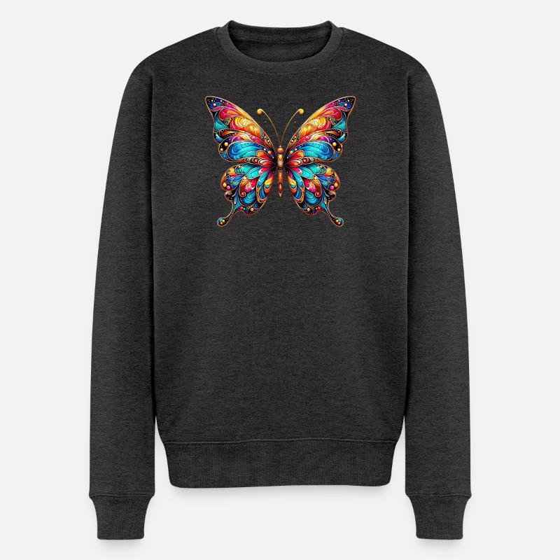 Papillon - Pull Premium bio Homme - anthracite chiné