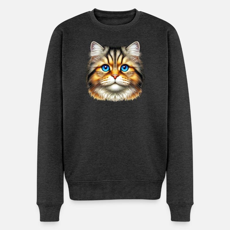 Chat - Pull Premium bio Homme - anthracite chiné