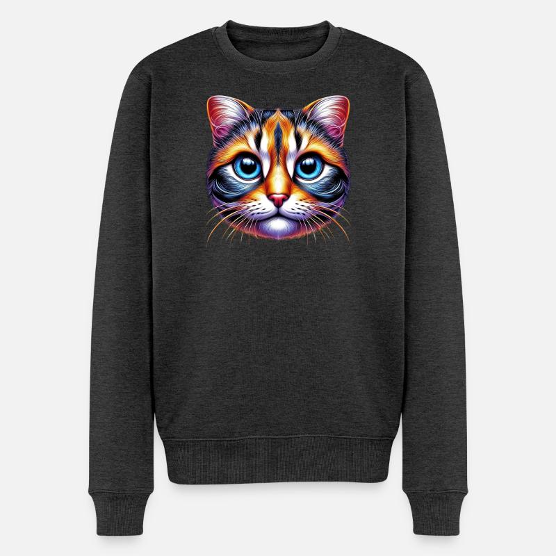 Chat - Pull Premium bio Homme - anthracite chiné